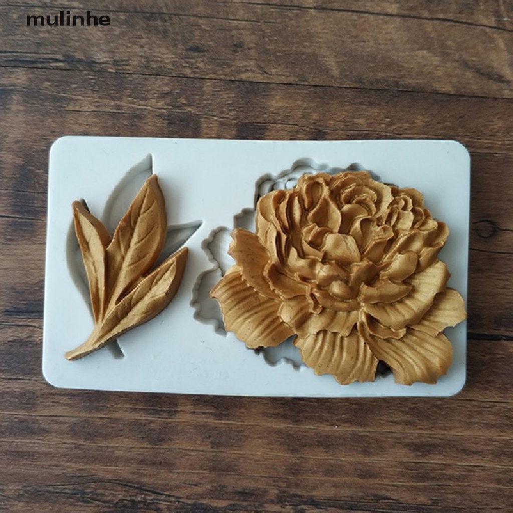 Khuôn Silicone Tạo Hình Hoa Mẫu Đơn Trang Trí Bánh DIY