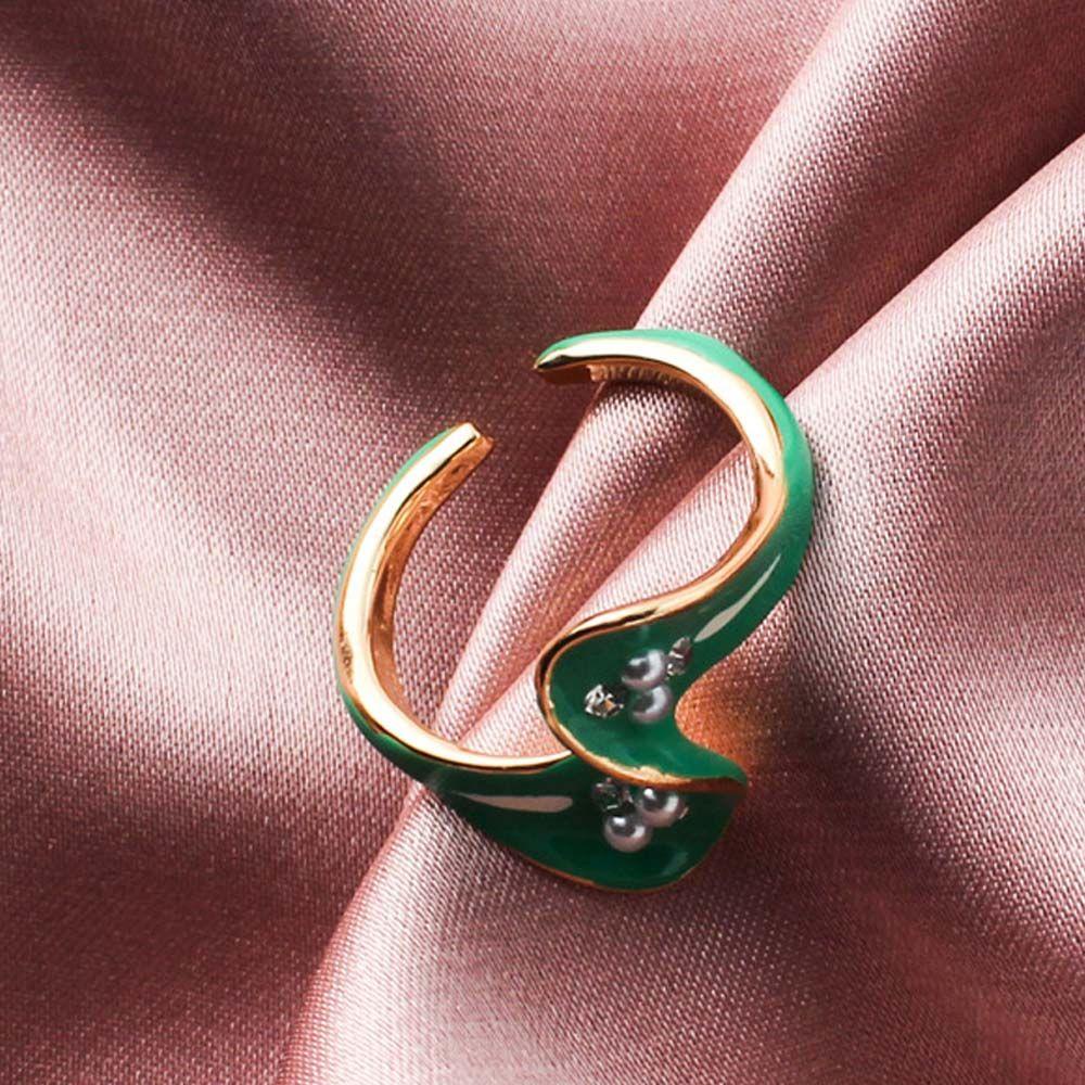 Nhẫn Hở Handmade Bằng Kim Loại Hình Hoa / Trái Tim Có Thể Điều Chỉnh Cho Nam