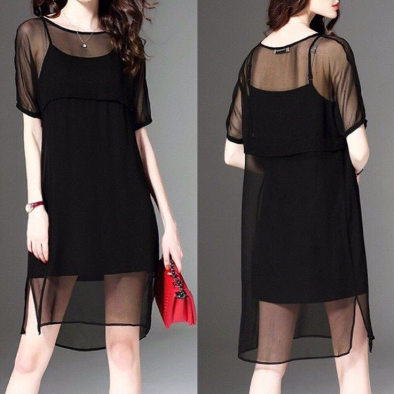 Váy, đầm lót hai dây cotton mỏng nhẹ, thấm hút, thoáng khí nhiều size penga96_xuongshopnganguyen