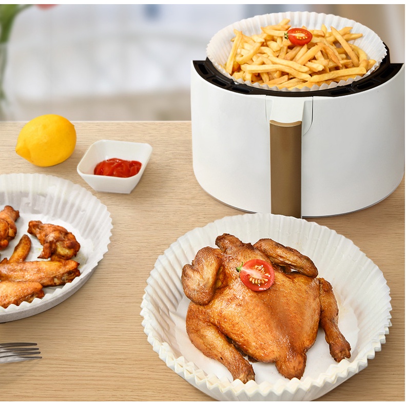 Bộ 30 Giấy Lót Chống Dính Dùng Một Lần Cho Nồi Chiên Không Dầu