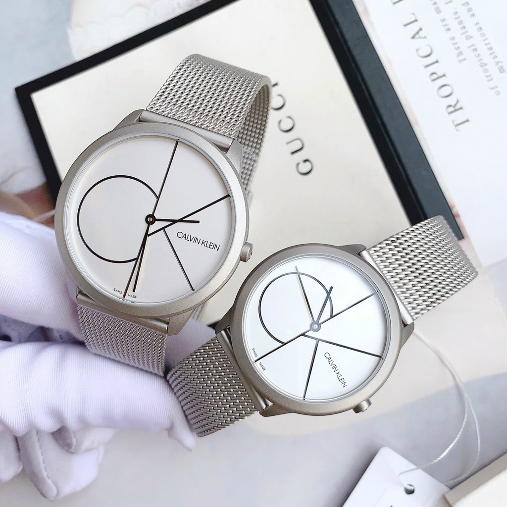 Đồng hồ đôi nam nữ dây thép Calvin Klein K3M5215X và K3M thumbnail