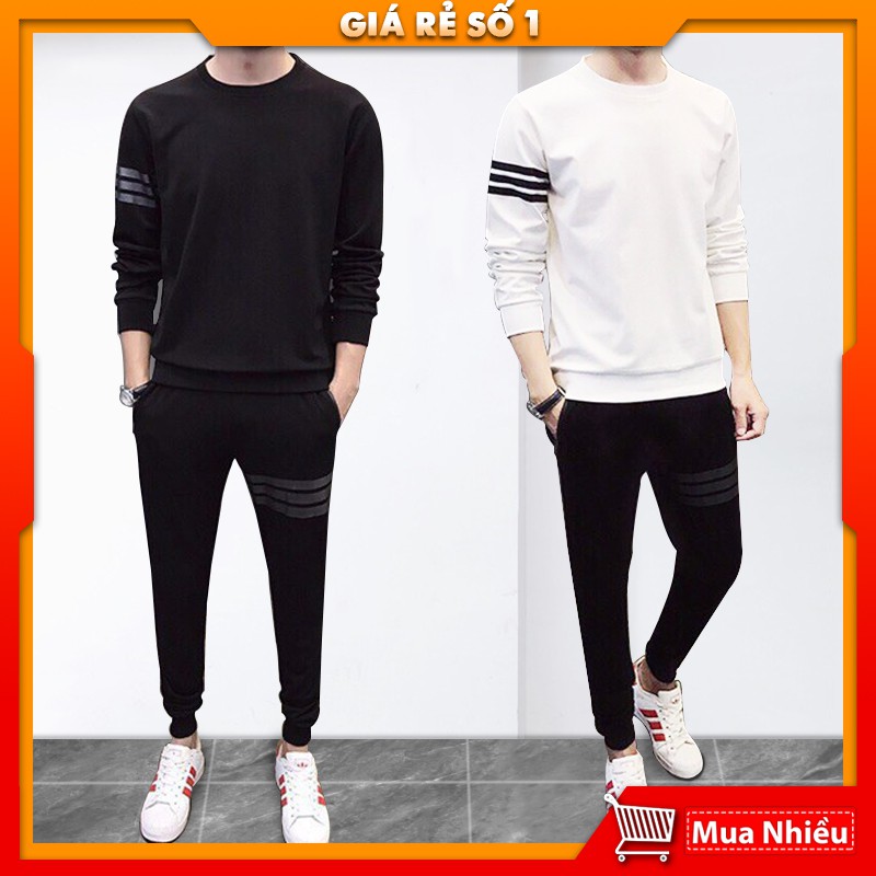 Bộ Quần áo nam thun TINOFUN 💥FREESHIP💥 thể thao 3 vạch mã TT75 đẹp jogger hot trend phong cách hàn quốc chất vải mềm mại