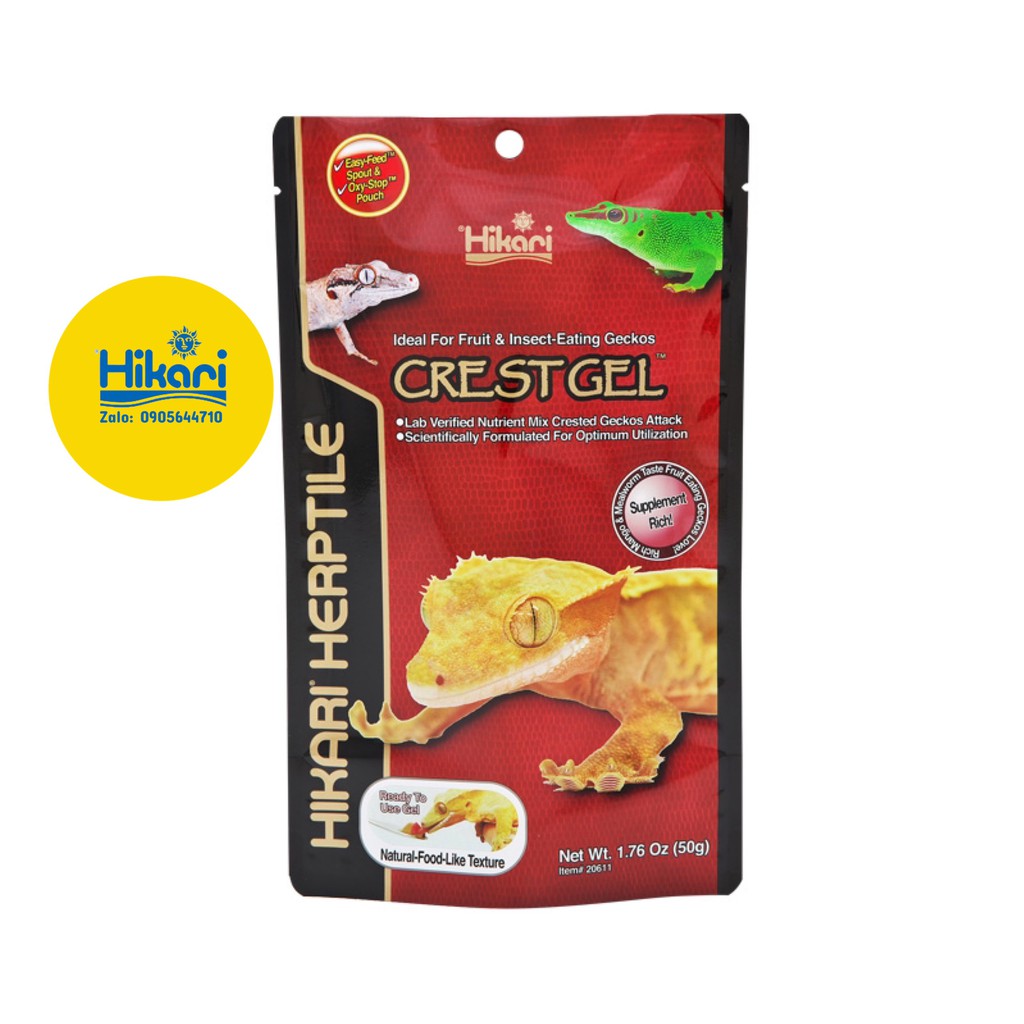 THỨC ĂN BÒ SÁT, TẮC KÈ VÀ CON TRÙNG - CRESTGEL - 50G.