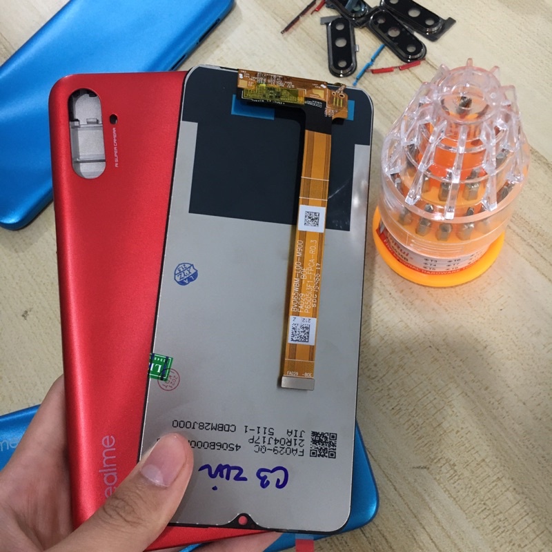 Combo Màn Hình + Bộ Vỏ Sườn Realme 3 Pro Zin Hàng Cao Cấp . ( kèm bộ ốc vít )