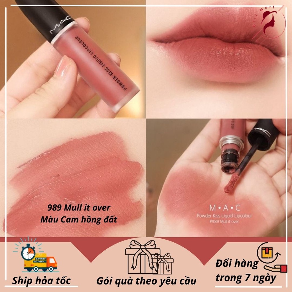 Son Kem Mac  Màu 989 Mull It Over - Tone  Cam Hồng Đất