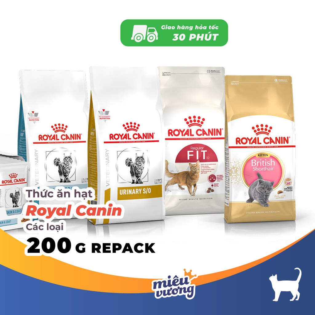 Hạt cho mèo các loại Royal Canin [Repack 200g]