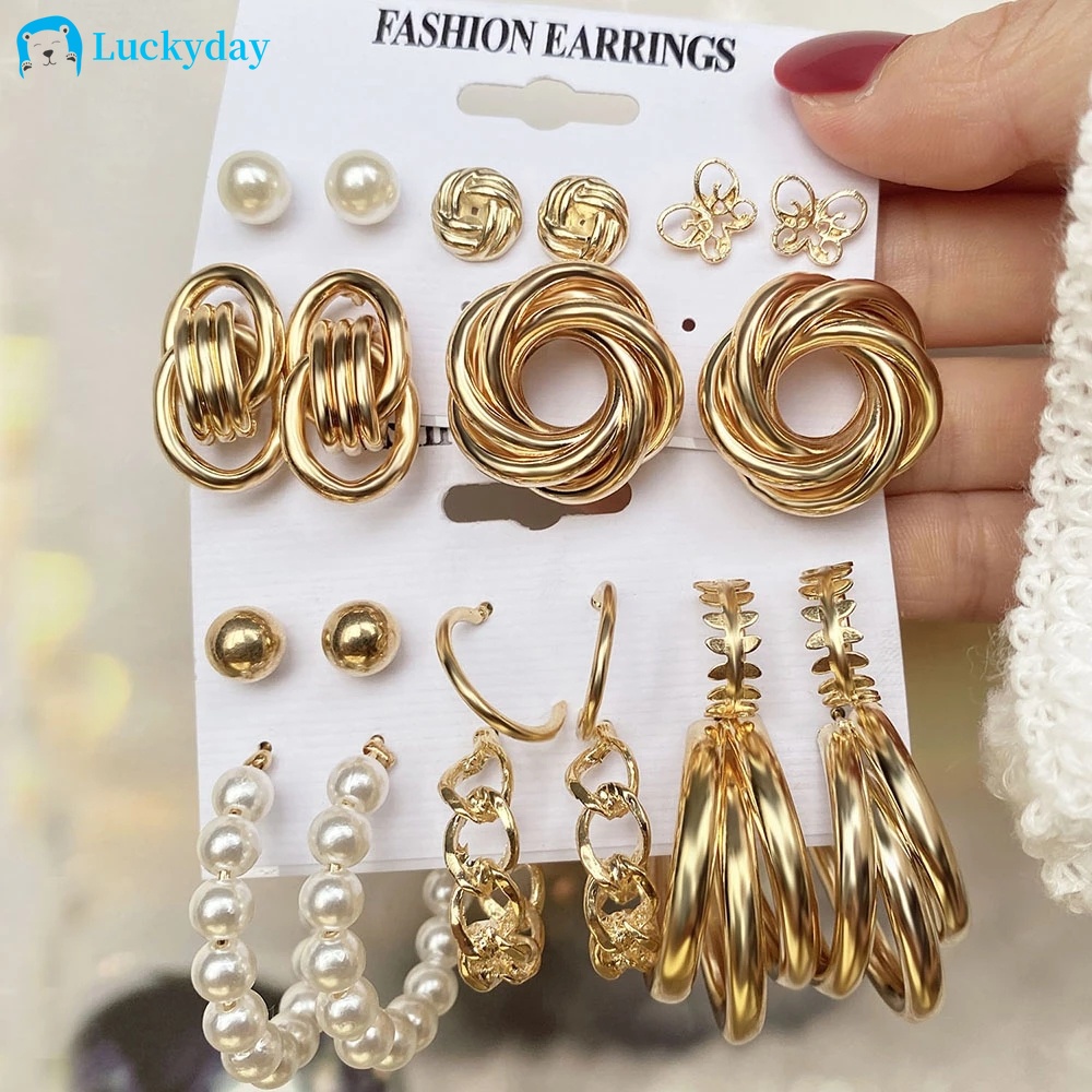 Set Khuyên Tai Thời Trang Vintage Cho Nữ