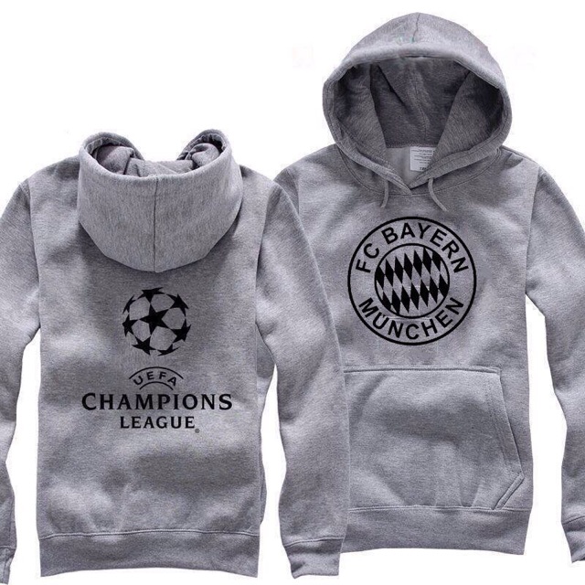 (Có Ảnh thật) Áo unisex Hoodie in nỉ bông nhiều màu (35-68kg). H-FC câu lạc bộ bóng đá