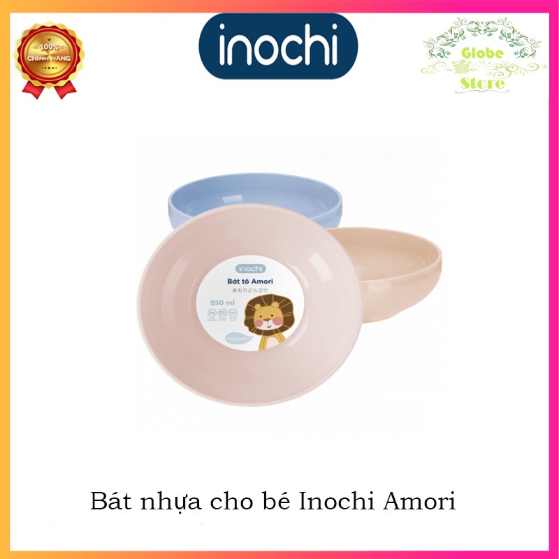 [ Giảm 15k Khi Thanh Toán Đơn 120K Trở Lên ]  Bát Nhựa Cao Cấp Tập Ăn Dành Cho Bé AMORI INOCHI 415ml - 850ml