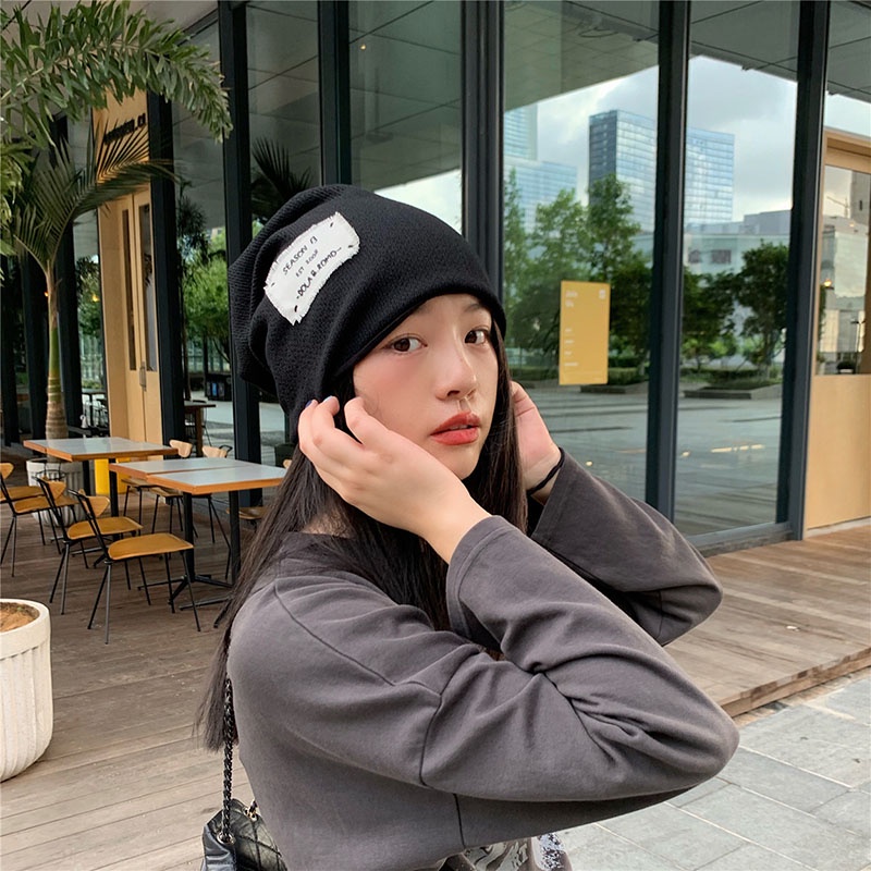 Mũ trùm đầu dệt kim phong cách Nhật Bản xinh xắn thời trang dành cho nữ