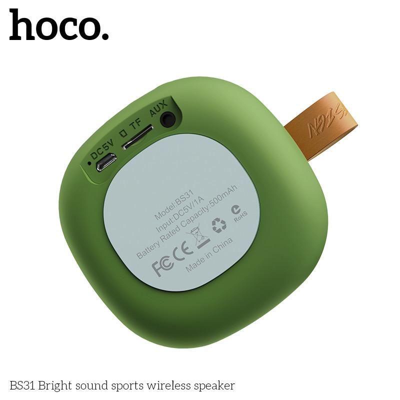 Loa Bluetooth thể thao Hoco BS-31 Sonic Loa siêu trầm Bluetooth không dây mới {YXBS31}