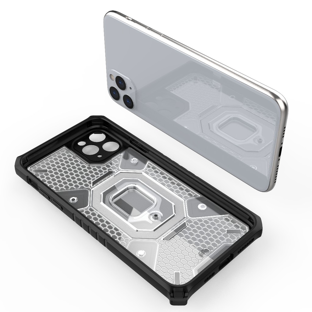 Ốp lưng Iphone 11 Pro Max tổ Ong Iring không gian mới chống sốc giá đỡ cao cấp