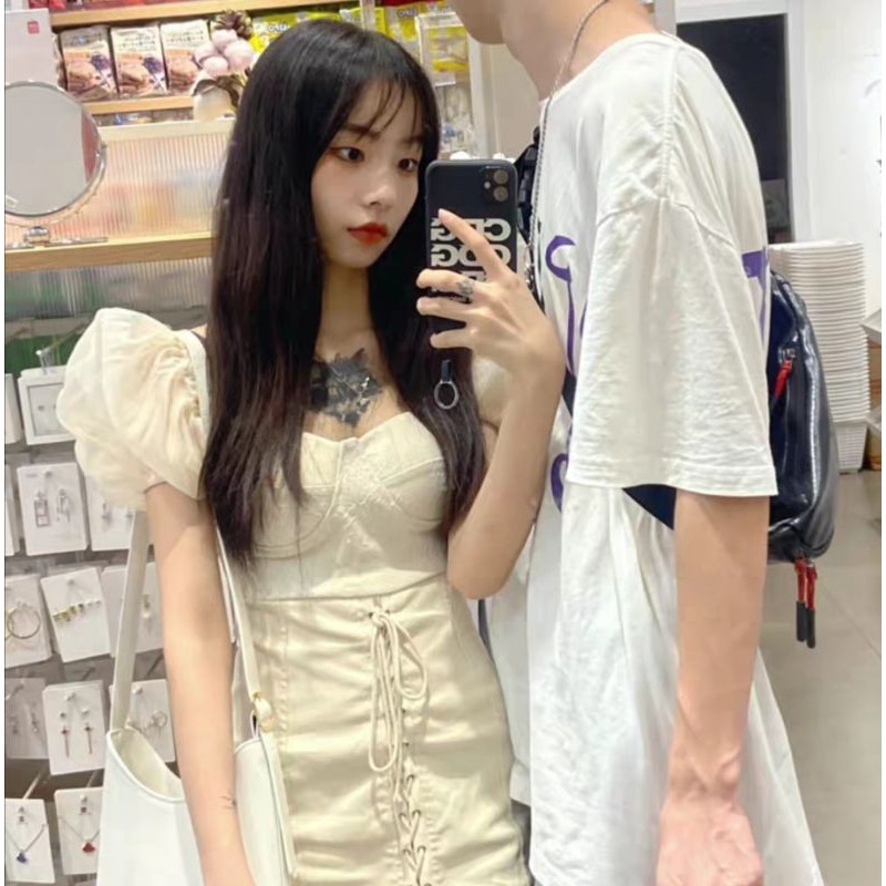 (L240) Đầm họa tiết dây thắt hàng order (có ảnh thật và bảng size ở cuối) | BigBuy360 - bigbuy360.vn