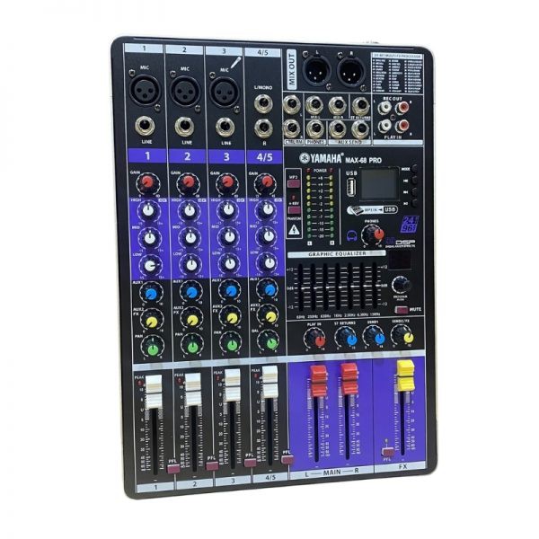 Mixer Yamaha Karaoke Gia Đình Quán Bar Club Hội Trường Live Stream Cao Cấp Max 68 Pro Bluetooth 100 Hiệu Ứng Vang