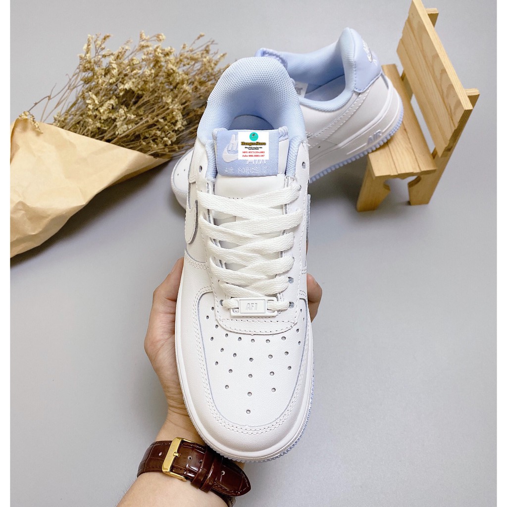 Giày AF1 [Chuẩn 1.1] trắng xanh,  đế cao 3cm , size 36-44 cả nam và nữ full box.Hunger.Store hn | BigBuy360 - bigbuy360.vn