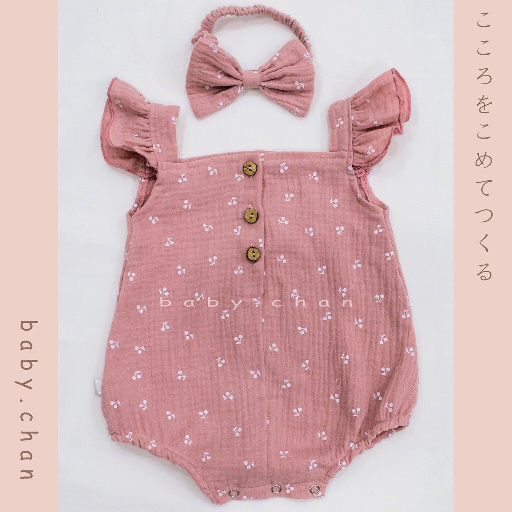 Bodysuit cho bé, áo liền quần bé gái, bodysuit cho bé gái sơ sinh,6 tháng, 1 tuổi vải cotton thấm hút mồ hôi, mềm mịn.