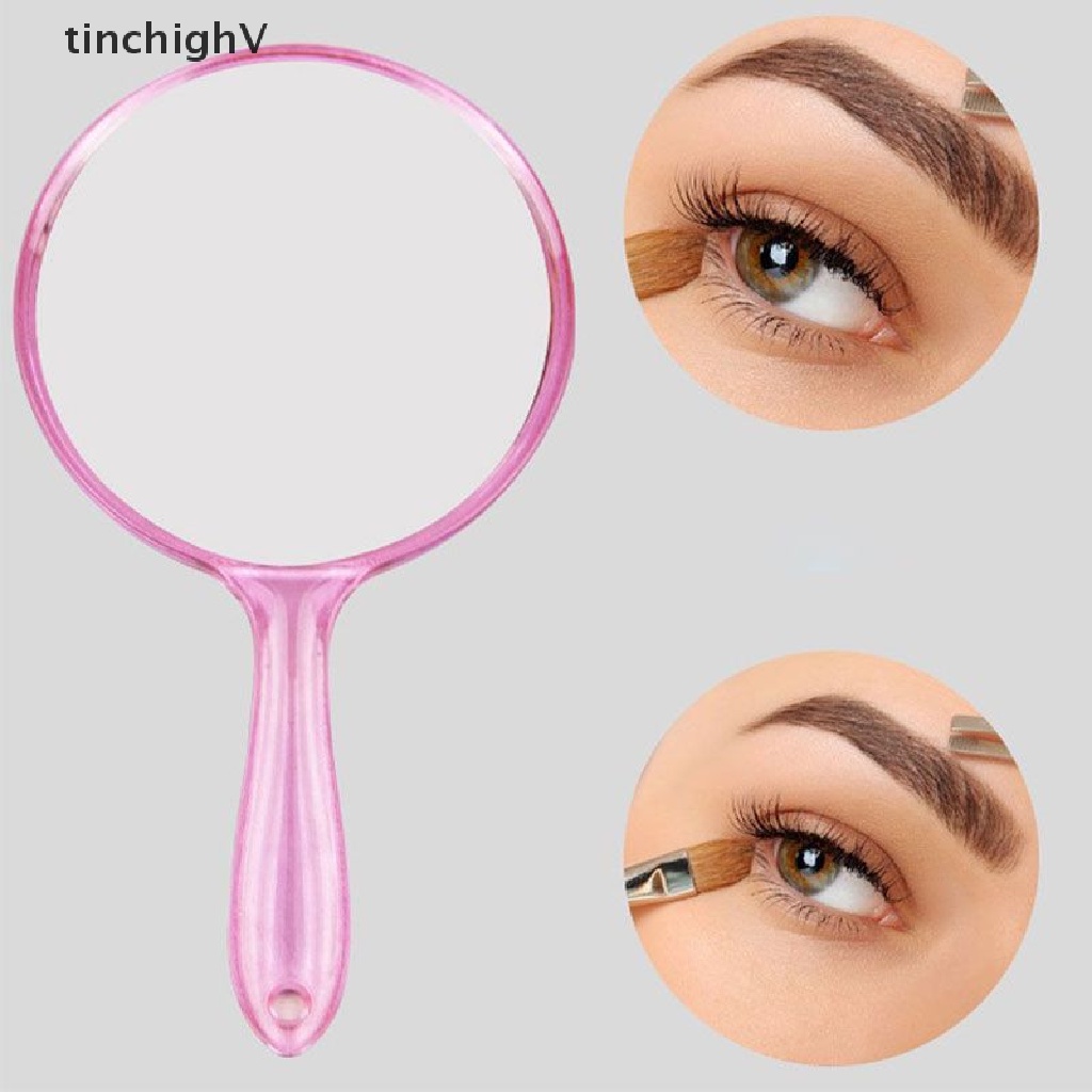 Gương Phóng Đại 1x / 3x Cầm Tay Hai Mặt Thiết Kế Trong Suốt Tiện Dụng