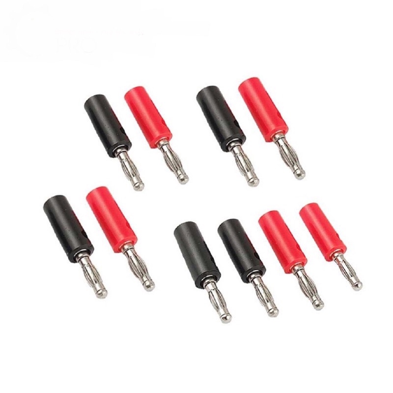 Jack bắp chuối 4mm cặp đỏ đen (tự chọn)
