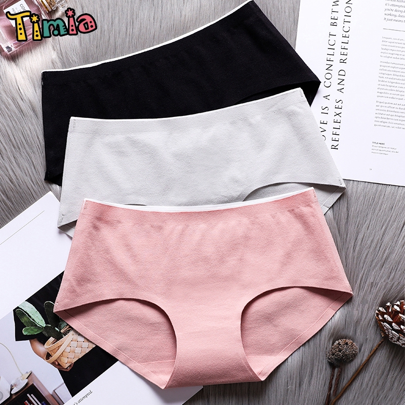 Quần Lót Cotton Đơn Giản Thoải Mái Cho Nữ TIMIA