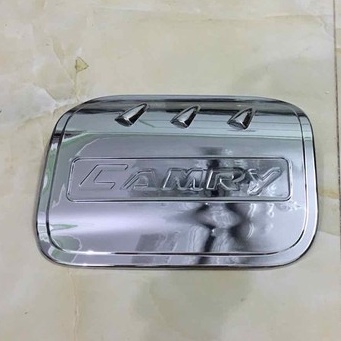 Ốp Nắp Bình Xăng Xe Camry 2019 2020 2021 Mạ Crom