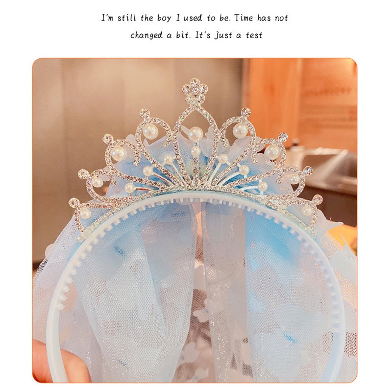 Kẹp Tóc Hình Vương Miện Công Chúa Elsa Xinh Xắn Cho Bé Gái