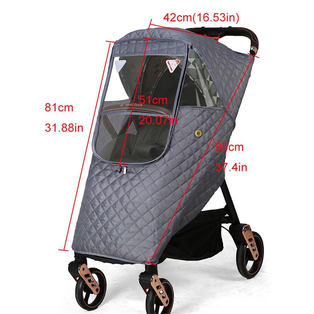 Vỏ Bọc Xe Đẩy Em Bé Dày Dặn Chống Thấm Nước Có Khóa Kéo Tiện Dụng