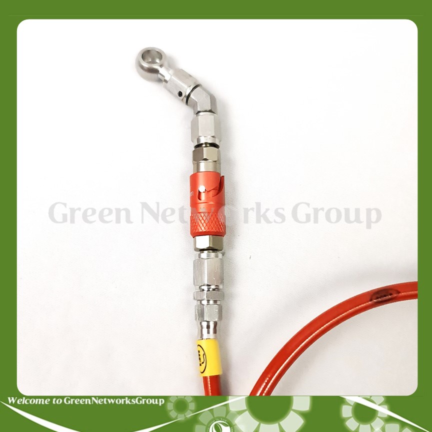 Dây dầu thắng trước HEL bấm đầu Earl's có ngắt dầu gắn mọi loại xe Greennetworks ( Cam )