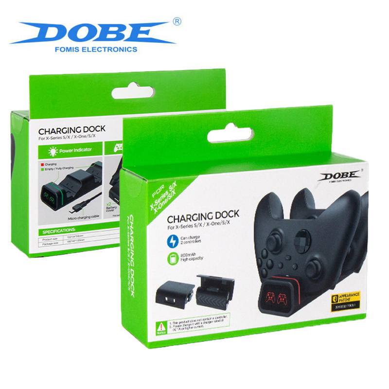 Đế Sạc Đôi Dobe Kèm Đèn LED Dành Cho Bộ Điều Khiển Xbox One S/X And Xbox Series S/X