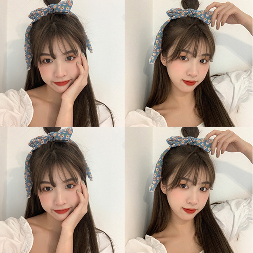 Băng Đô Vải Họa Tiết Hoa Xinh Xắn Cho Nữ