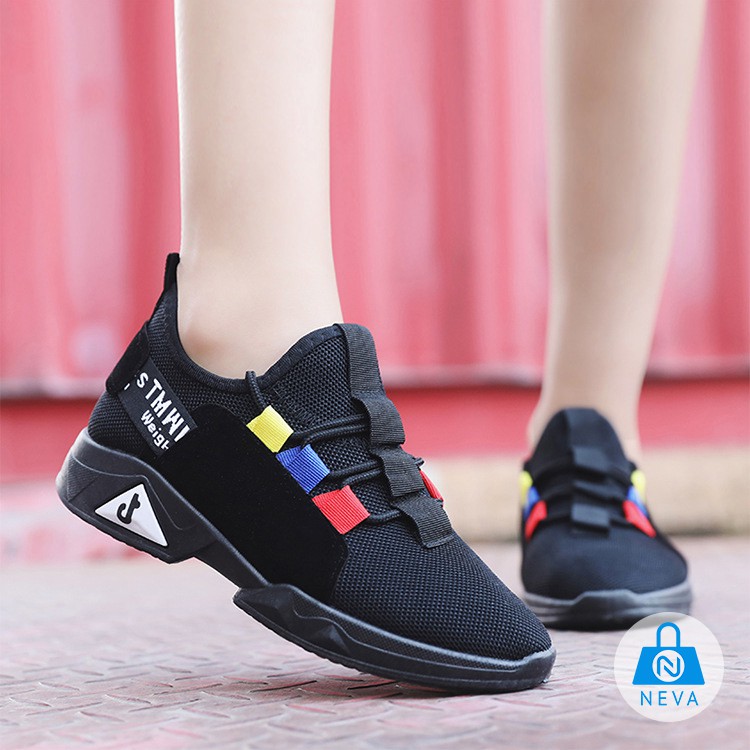 [ Mẫu Hot] Giày/ Sneaker nữ mix màu cá tính NEVA2540