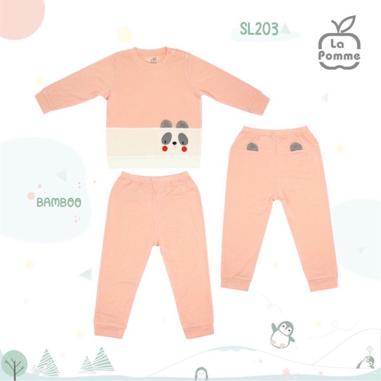 [CHÍNH HÃNG] Bộ quần áo dài tay bé gái La Pomme mềm mịn thoáng mát (SL152/SL231/SL213)