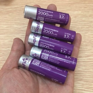 Pin sạc supfire 18650 3.7v 2000mah, pin lithium cao cấp