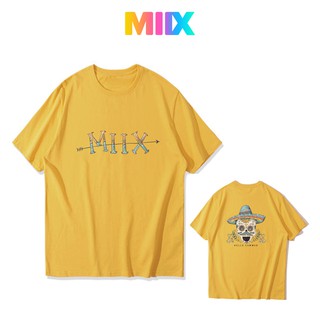 Áo thun tay lỡ form rộng unisex Miix basic tee màu vàng MT022