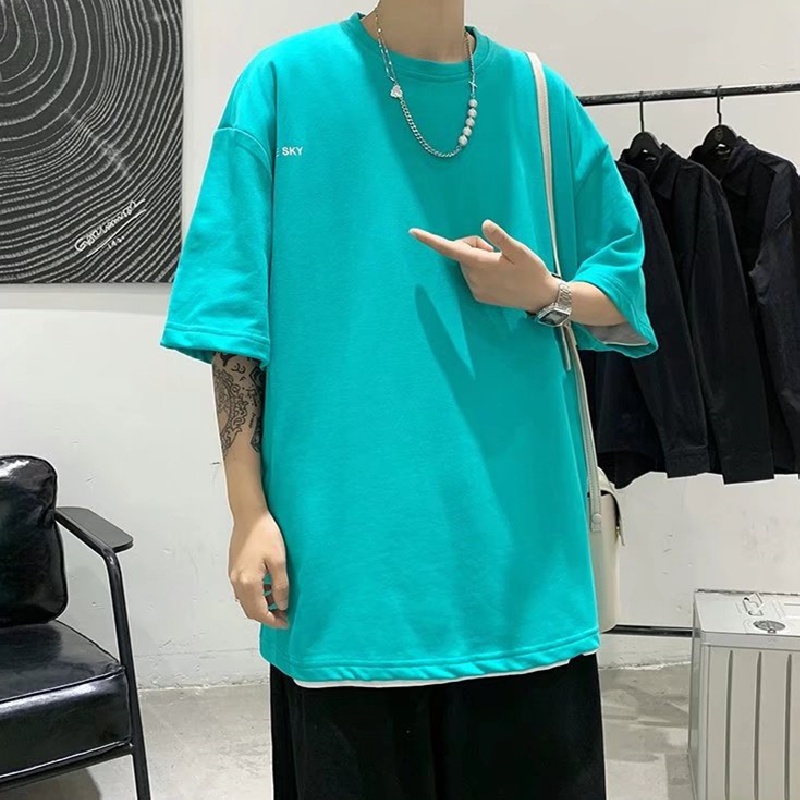 Áo Thun Tay Ngắn Dáng Rộng In Chữ Cỡ Lớn Thoải Mái Thời Trang Cho Nam Size M-5XL