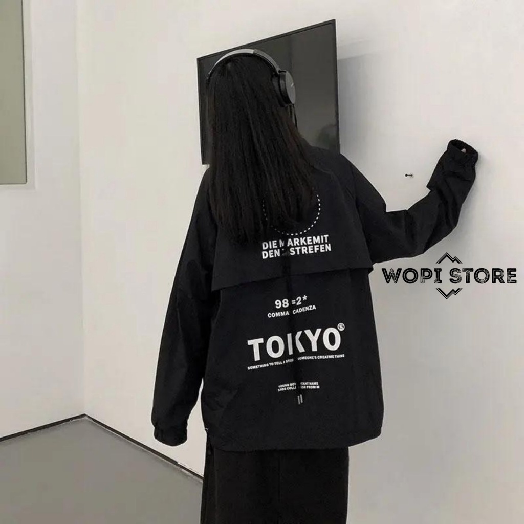 Áo Khoác Dù TOKYO Vải Dù 2 Lớp Dày Dặn Form Rộng Ulzzang Unisex