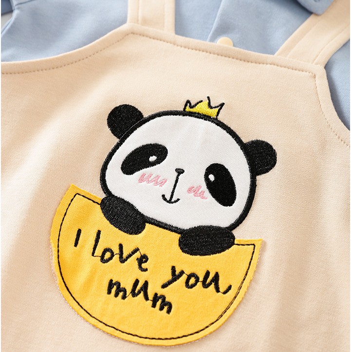 Bodysuit bé sơ sinh, áo sơ sinh cho bé từ 1 tháng đến 1 tuổi hình gấu ngộ nghĩnh chất liệu cotton 100% cao cấp  BD171