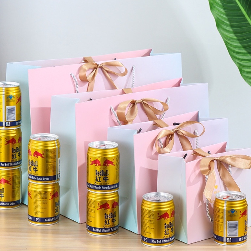 1 Túi Giấy Đựng Quà Thắt Nơ Xinh Xắn