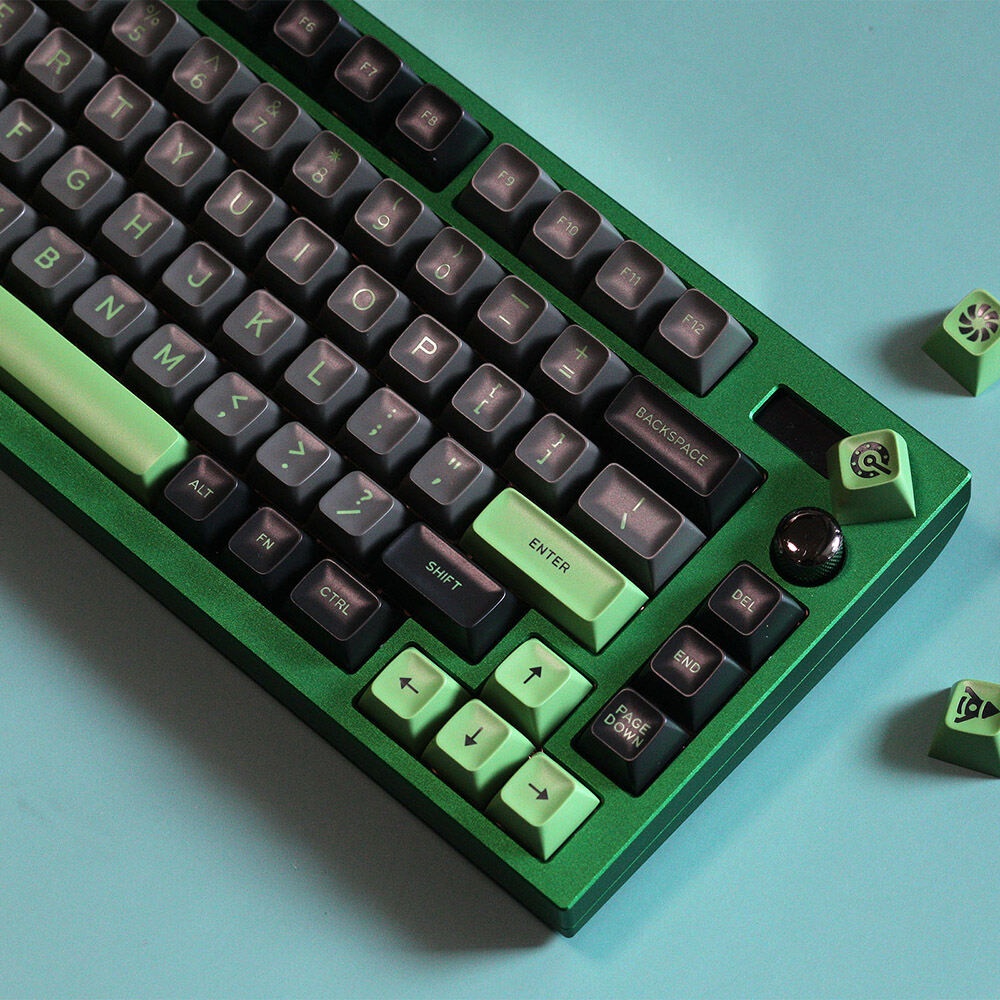 Bộ Keycap SA CSP Black Green 172 Nút Chất Liệu ABS Double Shot Cân được nhiều layout