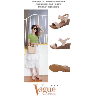 Sandal đế xuồng siketu quai ngang bản to