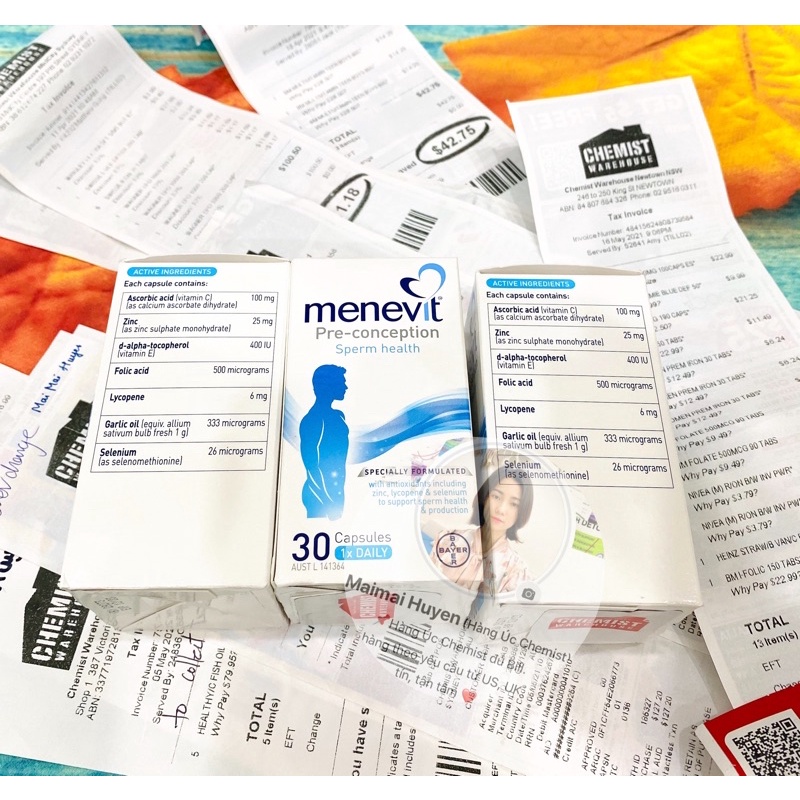 Viên Uống Tăng Chất Lượng Tinh Trùng Menevit