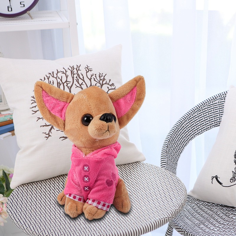 1 Chú Chó Chihuahua Nhồi Bông Dễ Thương 17cm