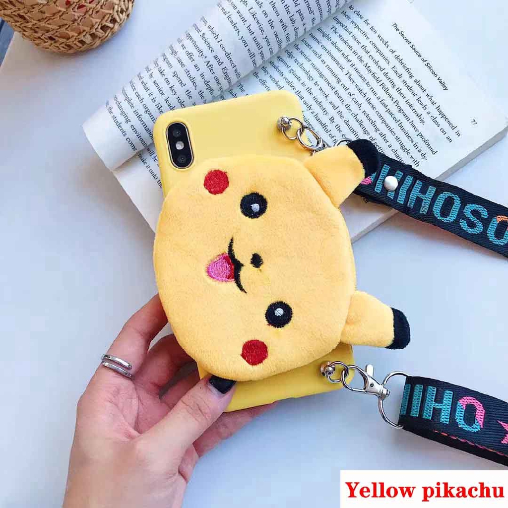 Ốp điện thoại kiêm ví kiểu hoạt hình có dây đeo cho Samsung Galaxy M20 M30 A10S A20S A30S A40S A50S A2 core S10-5G