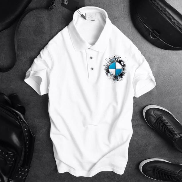 HOT- Áo xe BMW [ vải POLY CÁ SẤU ] áo thun xe BMW - áo siêu chất