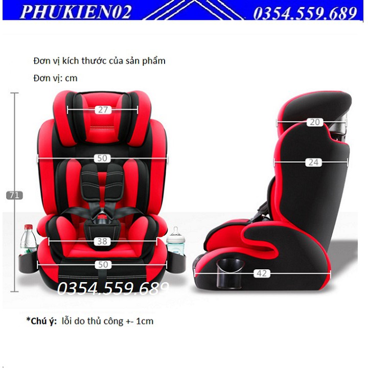 Ghế Ngồi Ô Tô cho trẻ em CarMind Cao Cấp An Toàn Tuyệt Đối