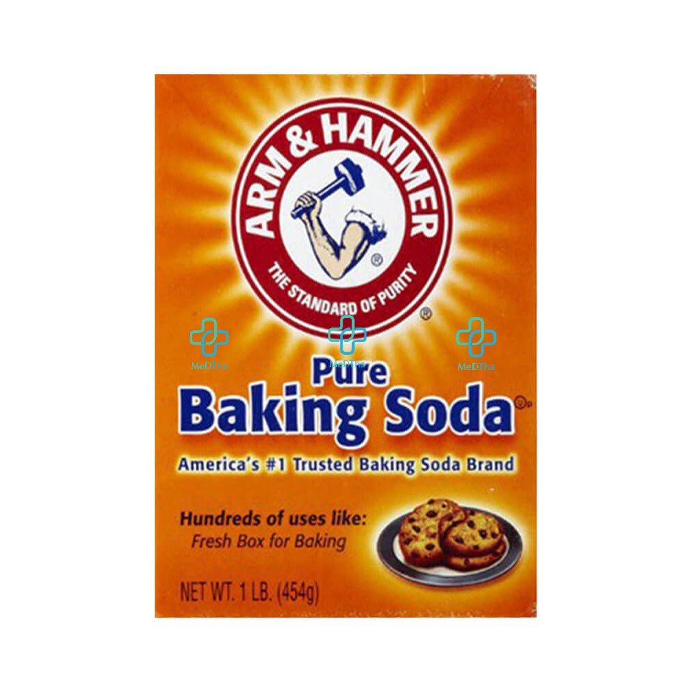 Baking soda - Bột hỗ trợ tẩy trắng răng, tẩy trắng quần áo, chăm sóc da, làm bánh USA (Hộp 454g) [Chính hãng]