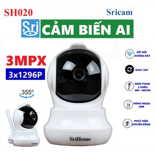 Camera ip wifi thế hệ mới srihome - 3.0mpx siêu nét sh020.