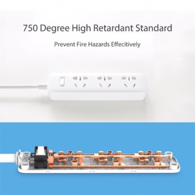 ROSMART - Ổ ĐIỆN XIAOMI MI POWER STRIP SOCKET - Ổ CẮM ĐIỆN THÔNG MINH XIAOMI