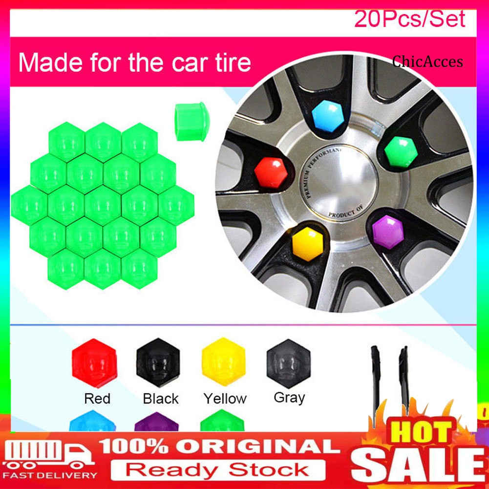 Set 20 Nút Bịt Ốc Bánh Xe Ô Tô Chuyên Dụng