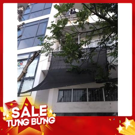 Lưới Che Nắng Nam Việt - Giá Bán Trên 1 Mét Vuông - Màu Đen - May Viền Đóng Khoen Sẵn