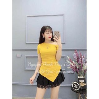 Áo phông lệch vai